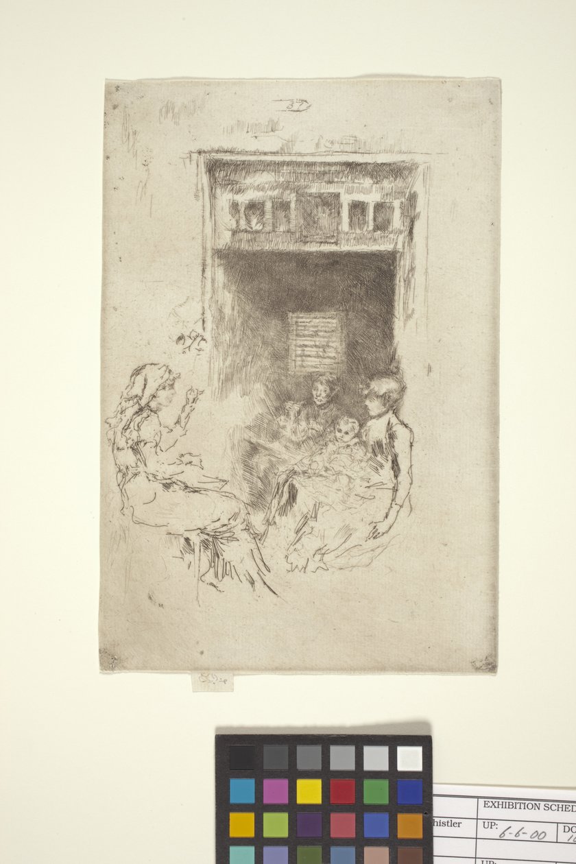 Tirabuzones (grabado) de James Abbott McNeill Whistler