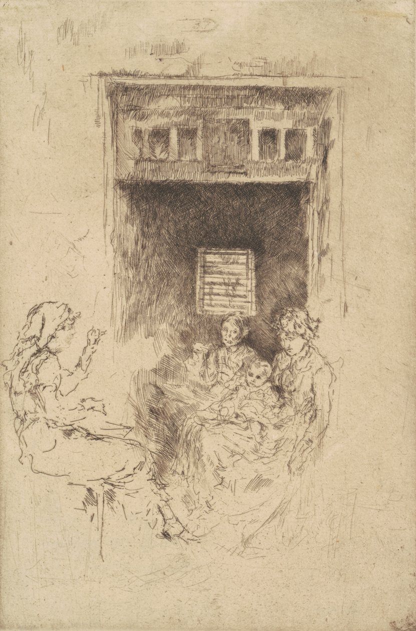 Ensartadores de Cuentas, 1880 de James Abbott McNeill Whistler