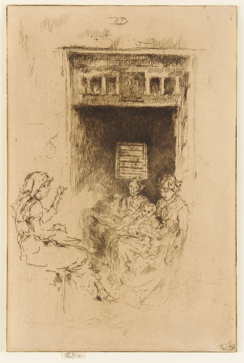 Ensartadores de cuentas, 1879-1880 de James Abbott McNeill Whistler
