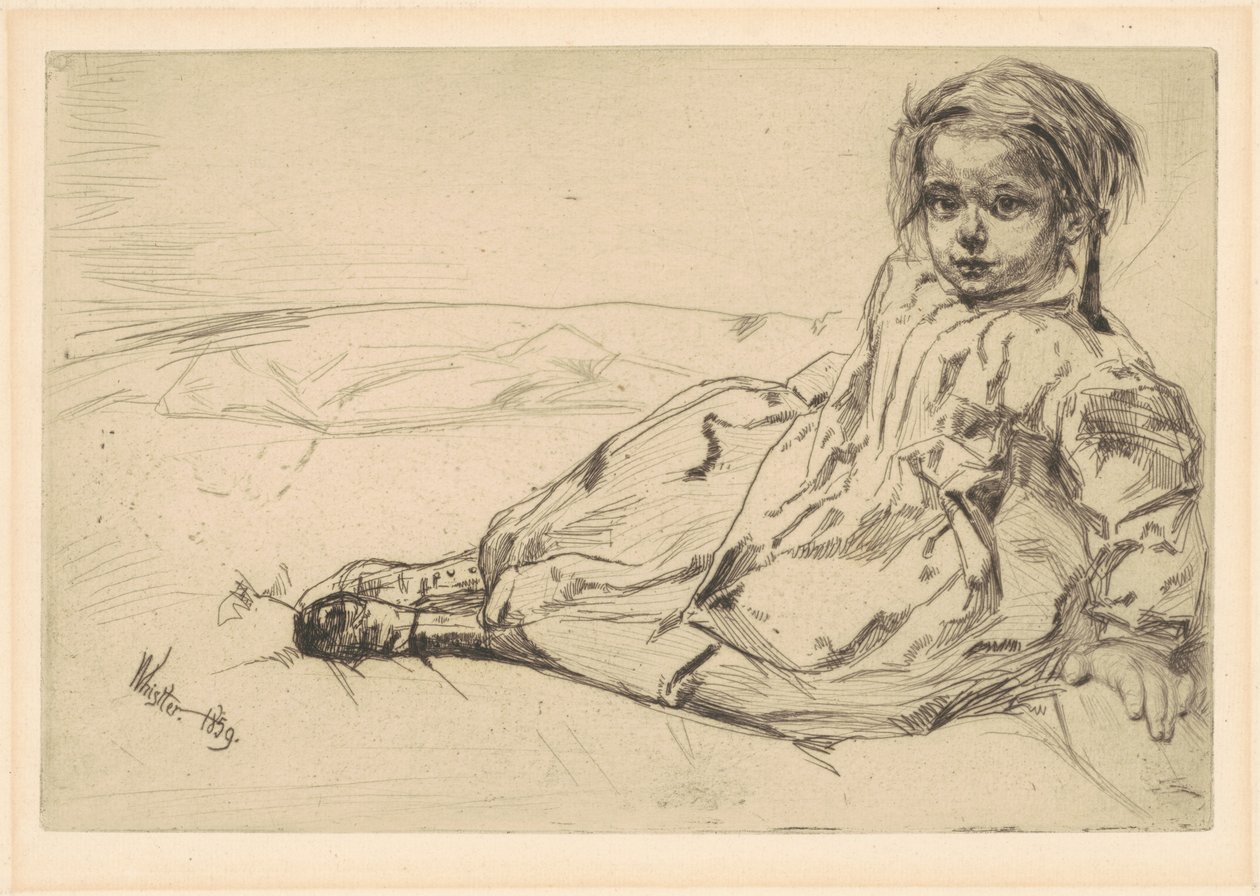 Bibi Valentin, 1859 de James Abbott McNeill Whistler
