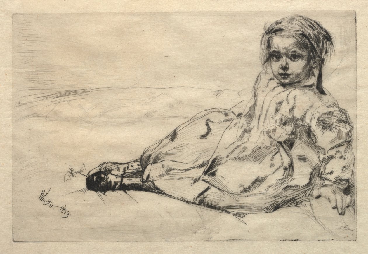 Bibi Valentin, 1859 de James Abbott McNeill Whistler
