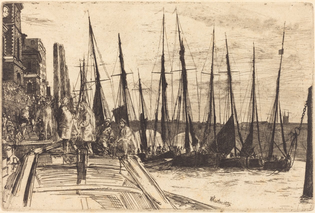 Billingsgate, 1859 de James Abbott McNeill Whistler