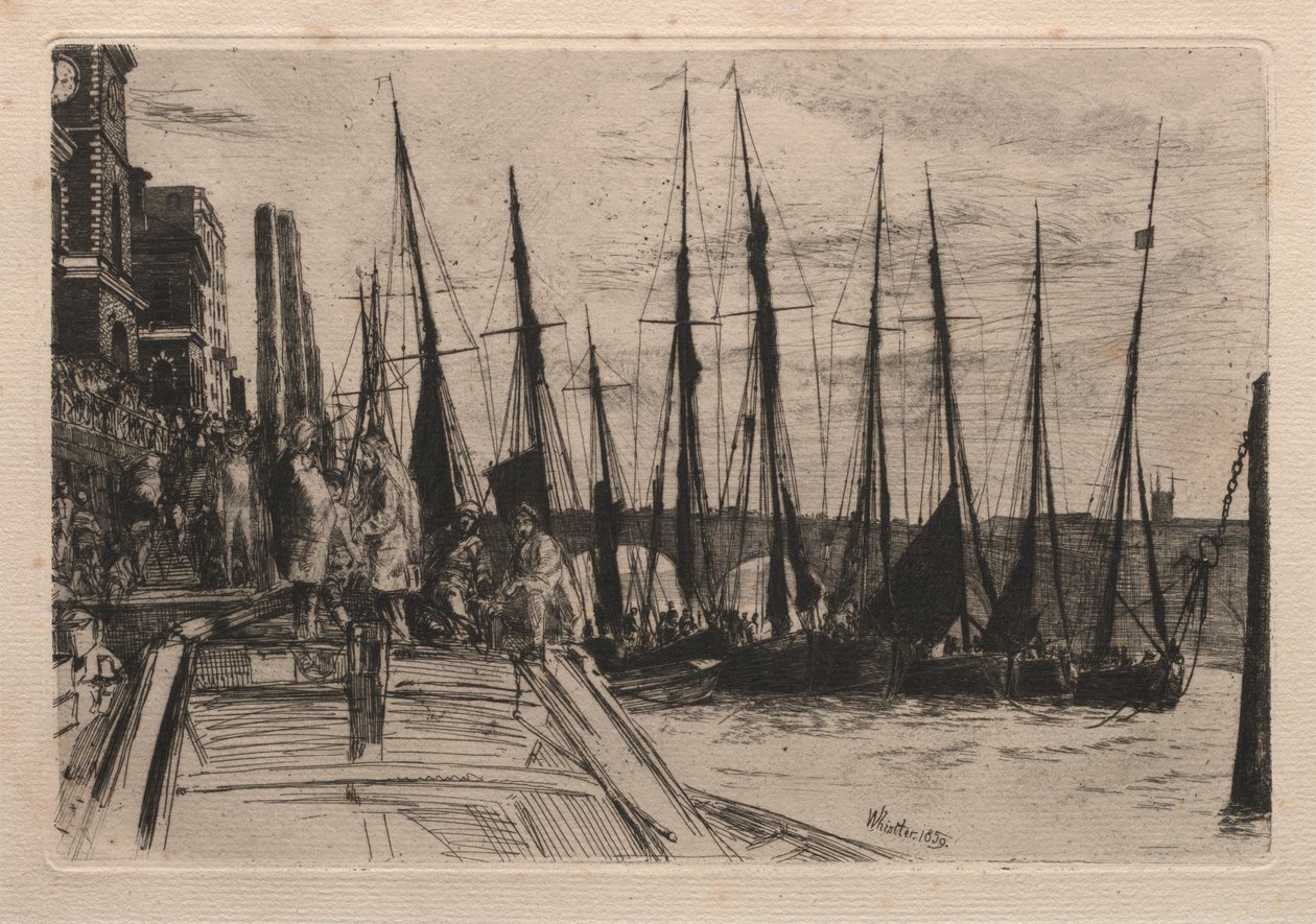Billingsgate, 1859 de James Abbott McNeill Whistler