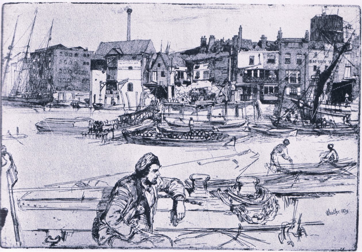 Muelle del León Negro de James Abbott McNeill Whistler