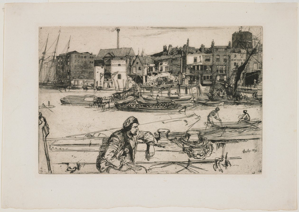 Muelle del León Negro de James Abbott McNeill Whistler