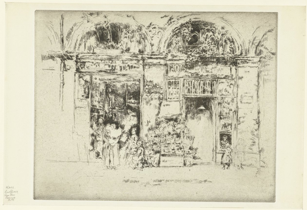 Floristería
Girasoles, calle de las Bellas Artes de James Abbott McNeill Whistler