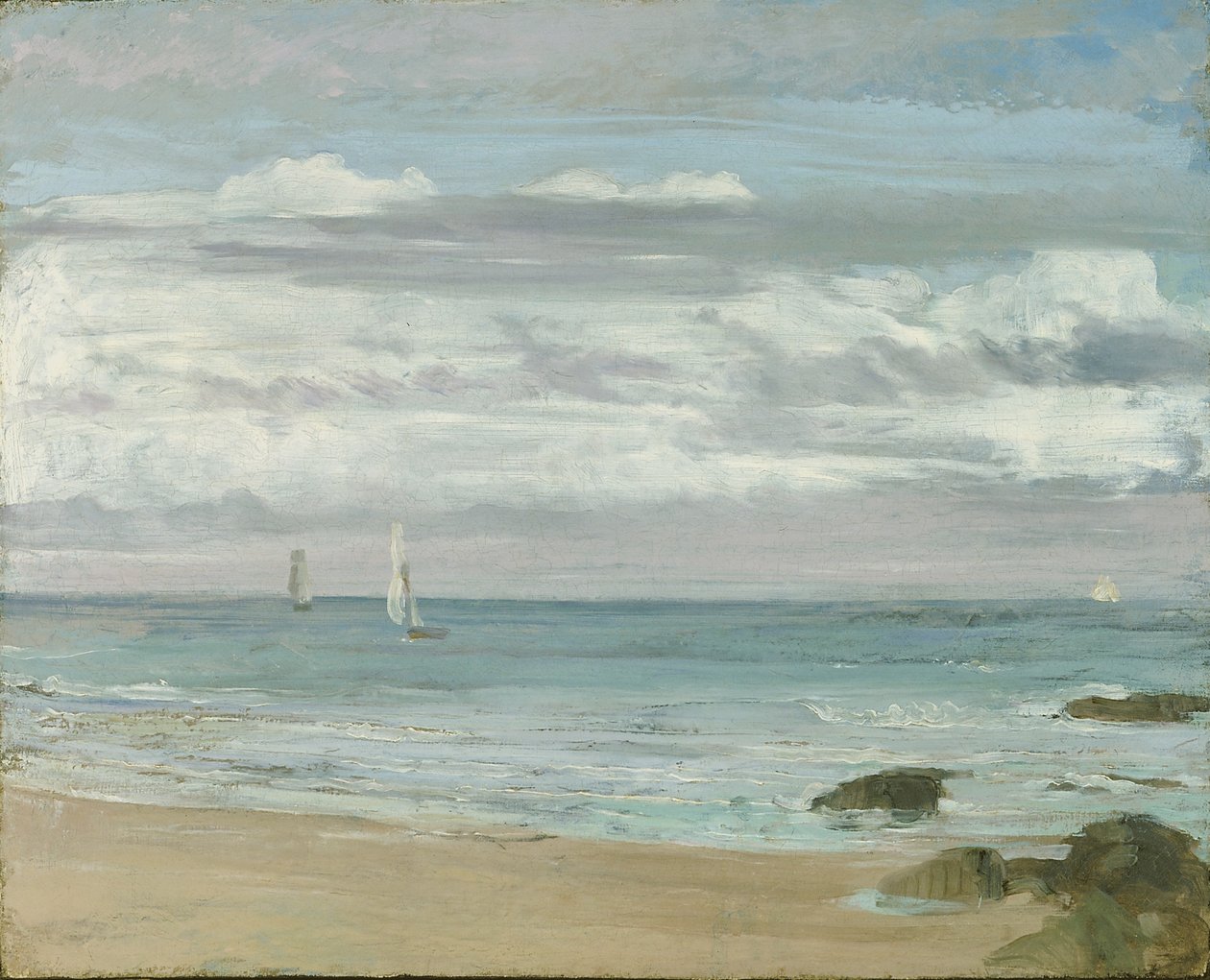 Azul y plata: Trouville, c.1865 de James Abbott McNeill Whistler