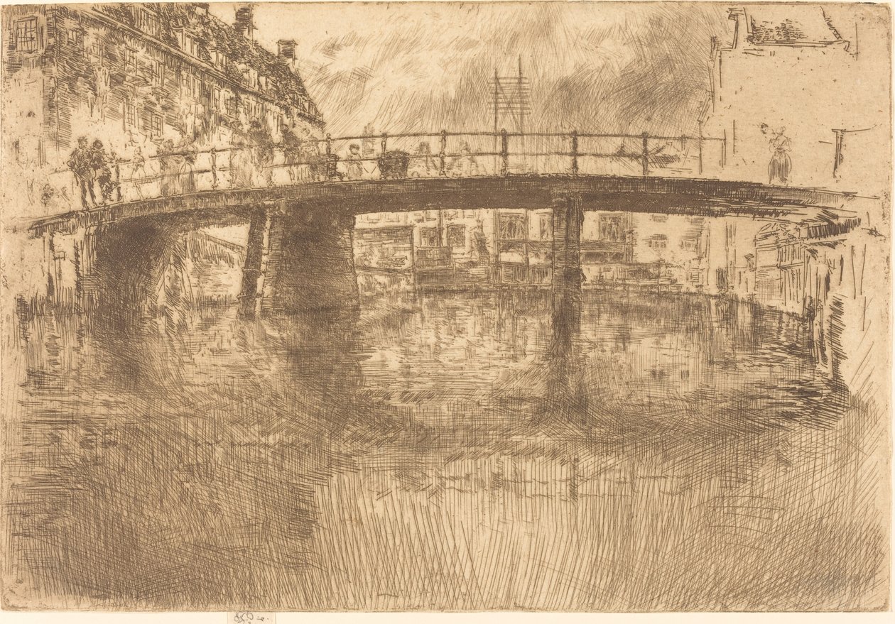 Puente, Ámsterdam, 1889 de James Abbott McNeill Whistler