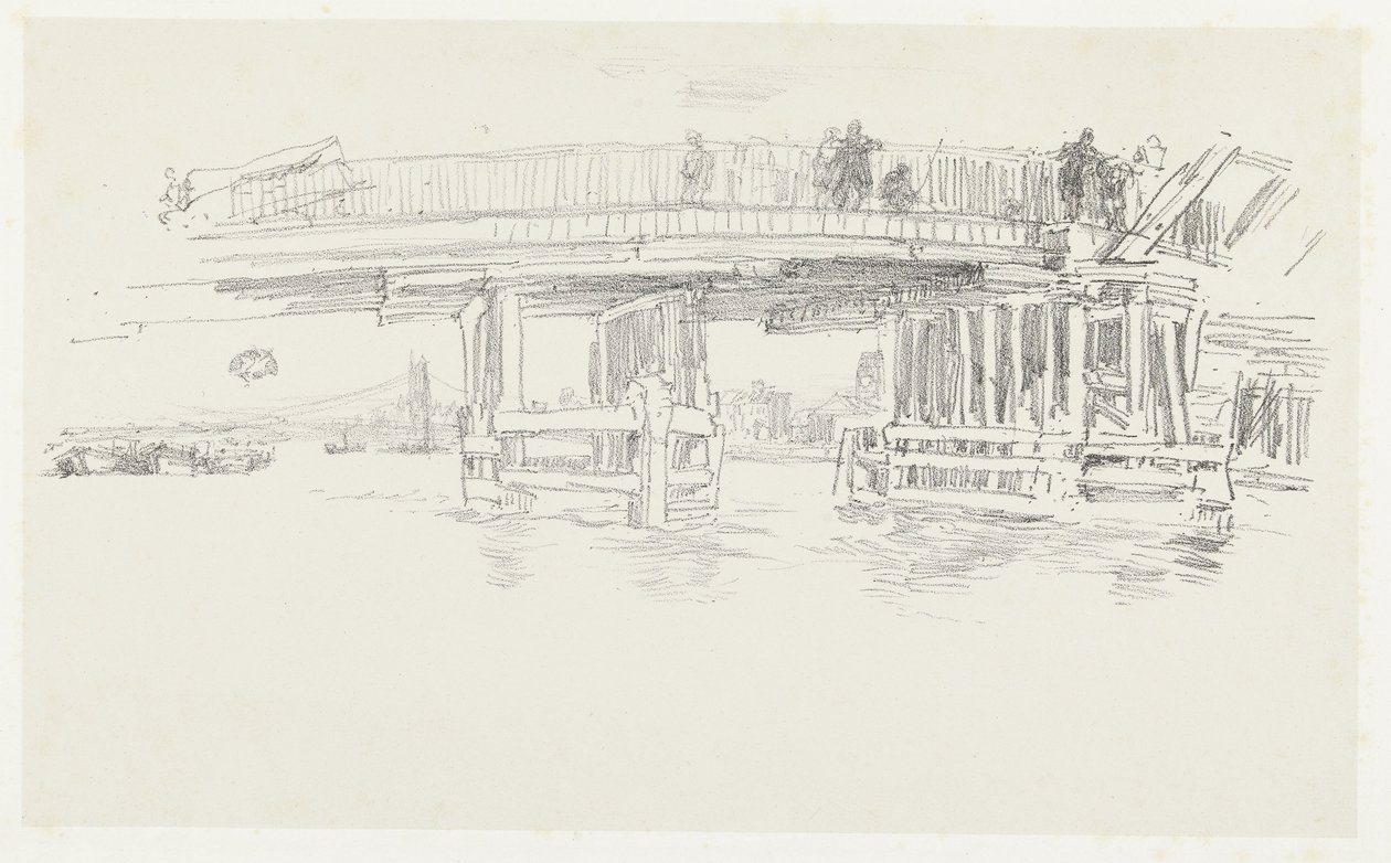 Puente sobre el Támesis Viejo puente de Battersea de James Abbott McNeill Whistler