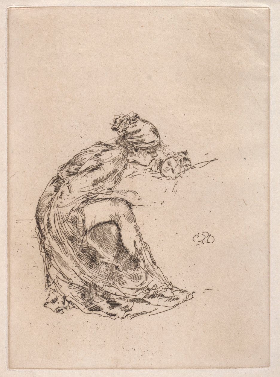 Camafeo, No. 1 Madre e hijo, c. 1890-1893 de James Abbott McNeill Whistler