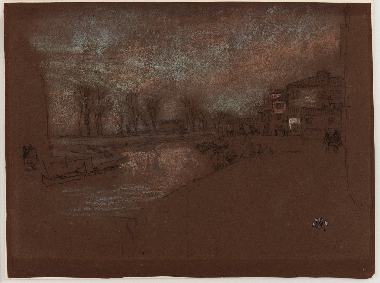Campo Sta. Marta - Noche de invierno, 1879-1880 de James Abbott McNeill Whistler