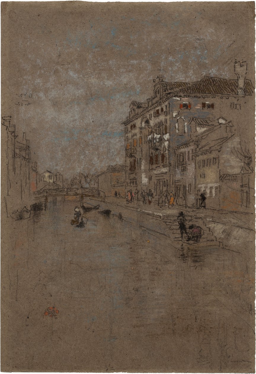 Canal en Venecia (Almacén de tabaco) de James Abbott McNeill Whistler