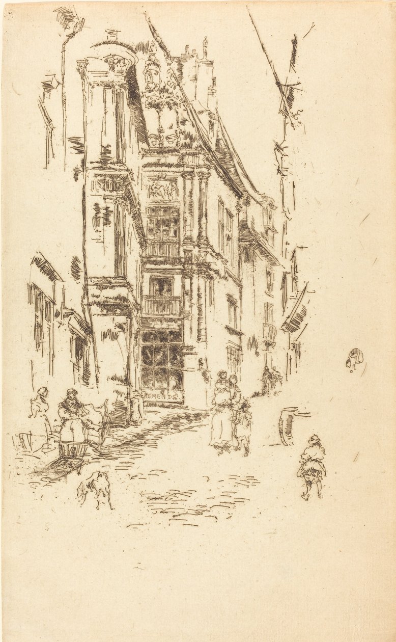 Chancellerie, Loches, 1888 de James Abbott McNeill Whistler