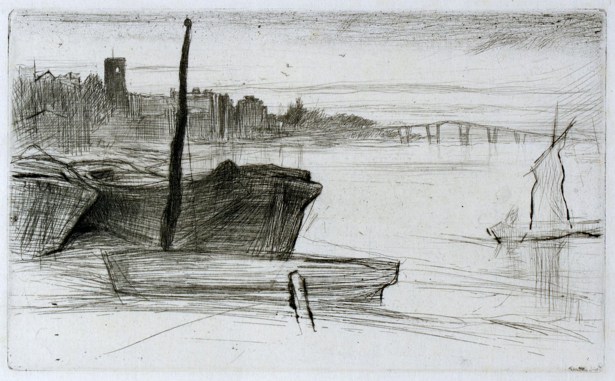 Puente y iglesia de Chelsea de James Abbott McNeill Whistler