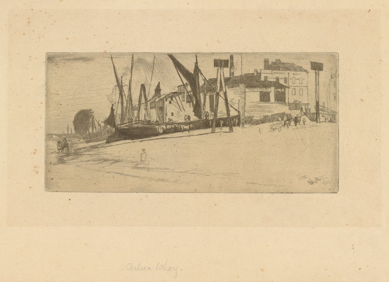 Muelle de Chelsea de James Abbott McNeill Whistler