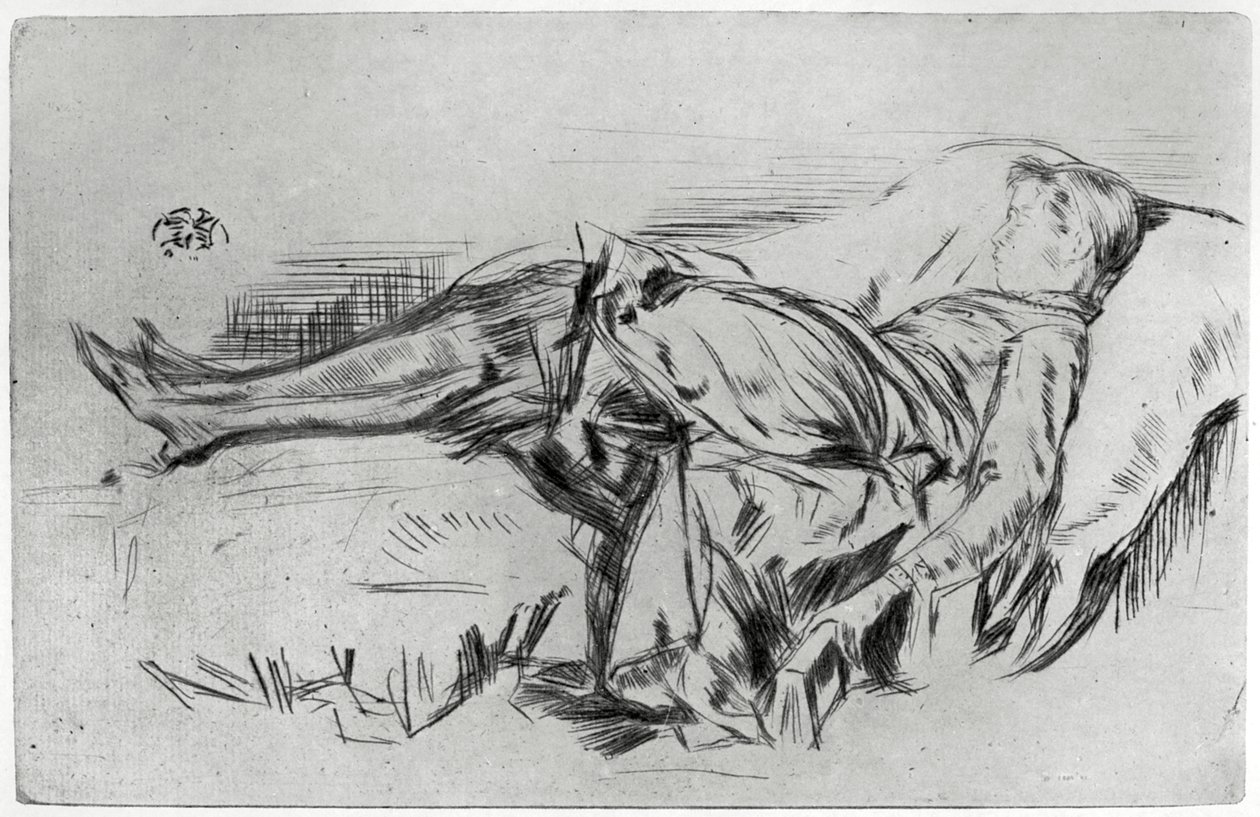 Niño en un sofá, siglo XIX 1904 de James Abbott McNeill Whistler