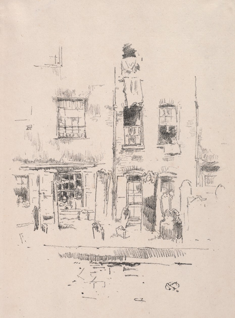 Cementerio, 1887 de James Abbott McNeill Whistler