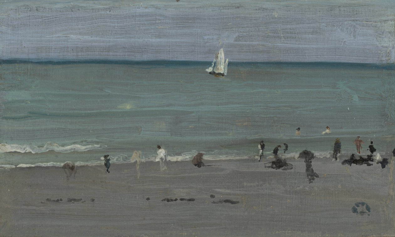 Escena costera, bañistas, 1884-85 de James Abbott McNeill Whistler