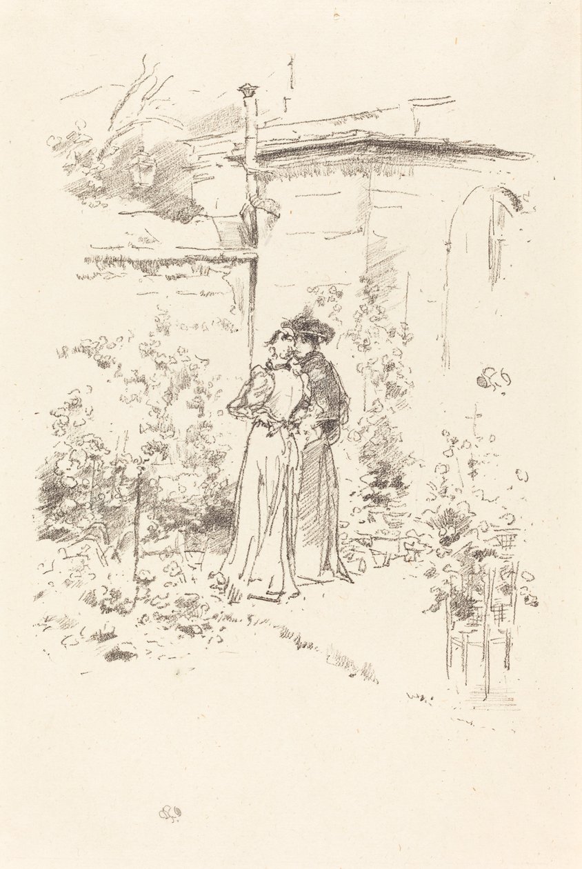Confidencias en el jardín, 1894 de James Abbott McNeill Whistler