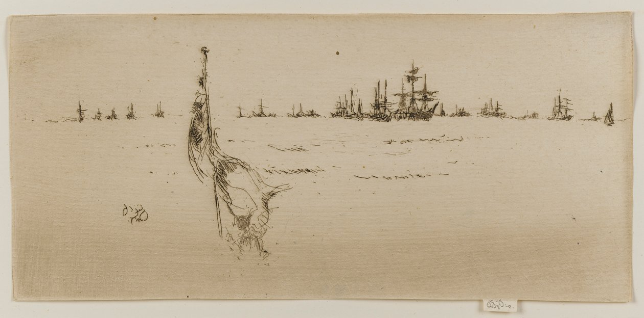 Bajando la bandera, 1887 de James Abbott McNeill Whistler