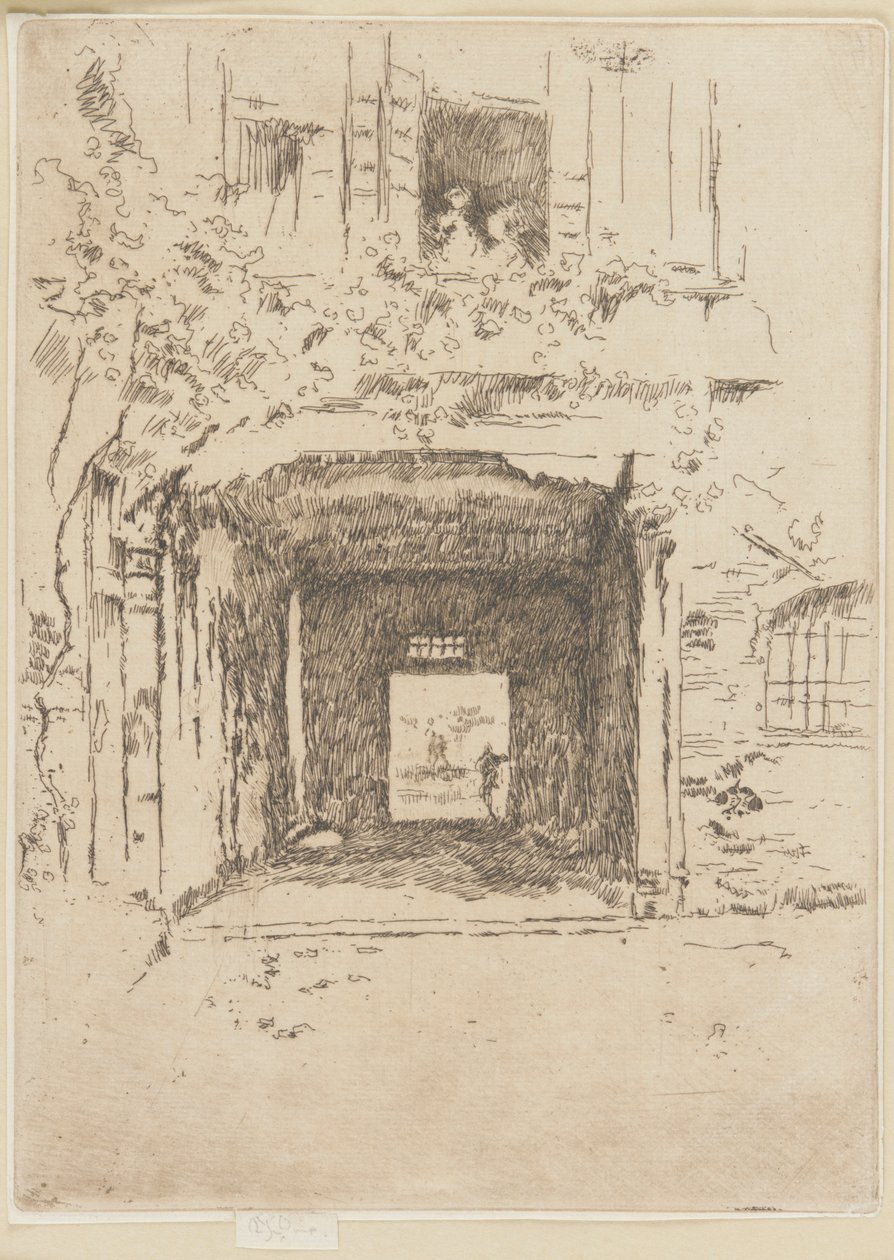 Puerta y vid, 1879-1880 de James Abbott McNeill Whistler