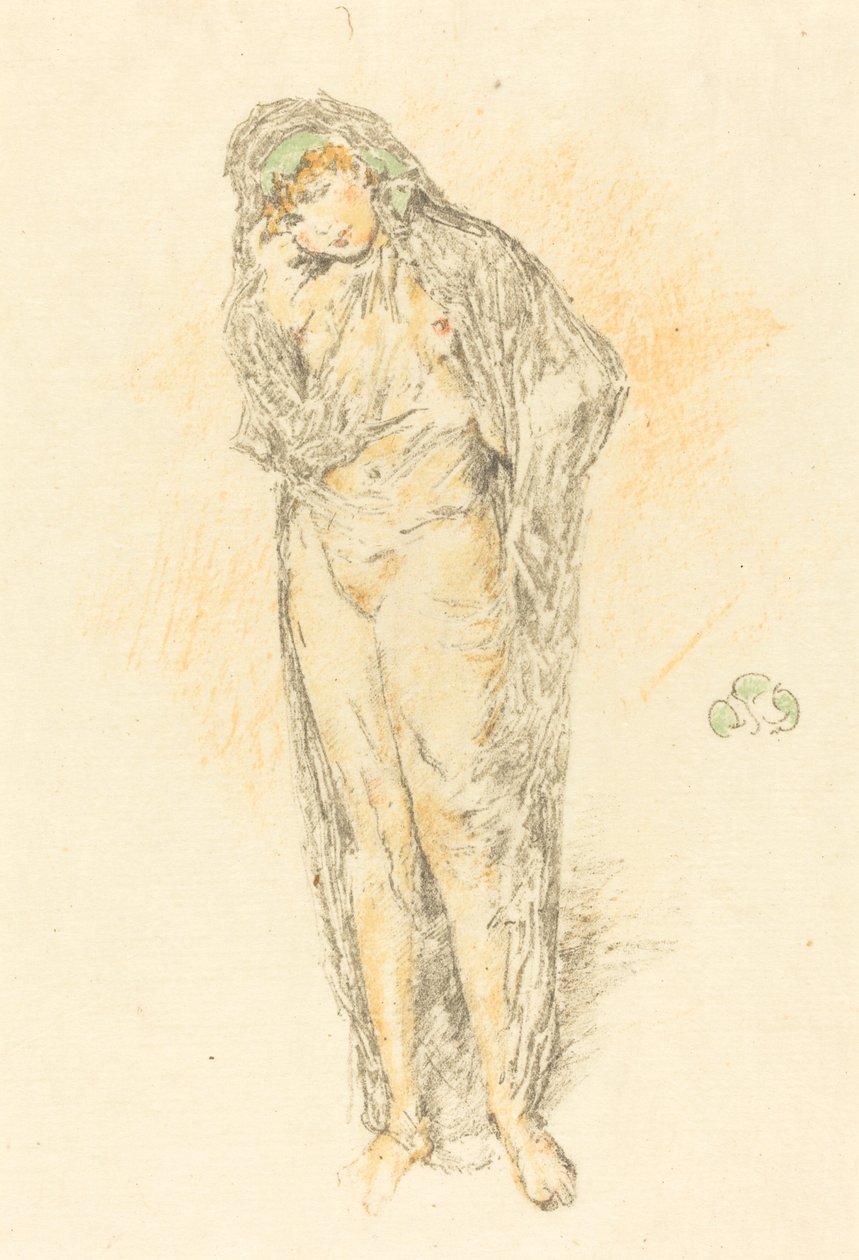 Figura drapeada, de pie de James Abbott McNeill Whistler
