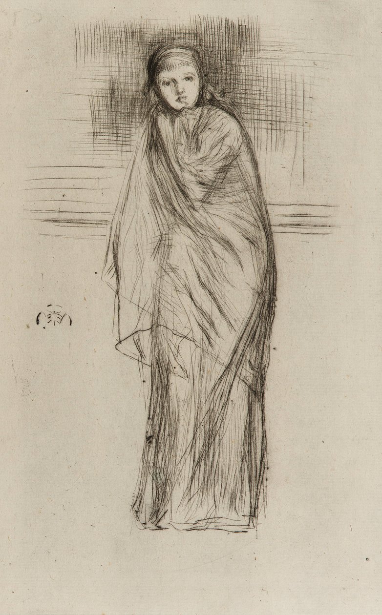Modelo drapeado de James Abbott McNeill Whistler
