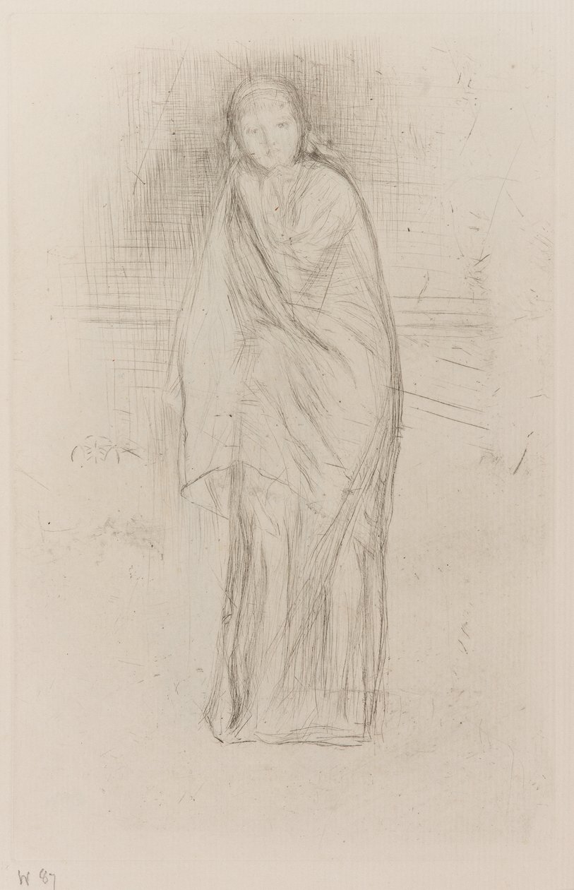 Modelo drapeado de James Abbott McNeill Whistler