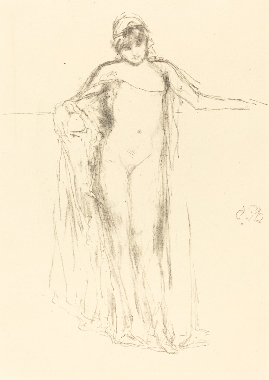 Modelo Drapada, de Pie, 1893 de James Abbott McNeill Whistler