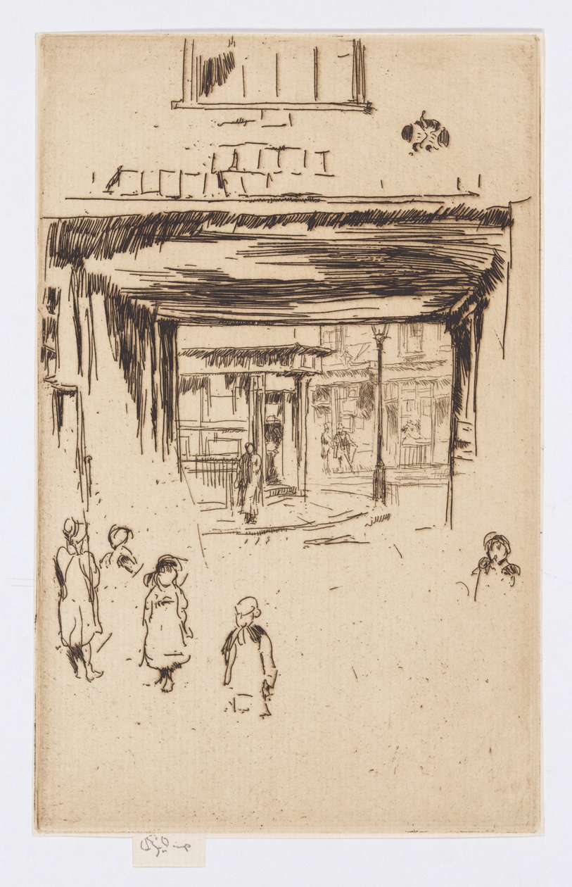Drury Lane, c.1880-81 (aguafuerte; tinta sobre papel) de James Abbott McNeill Whistler