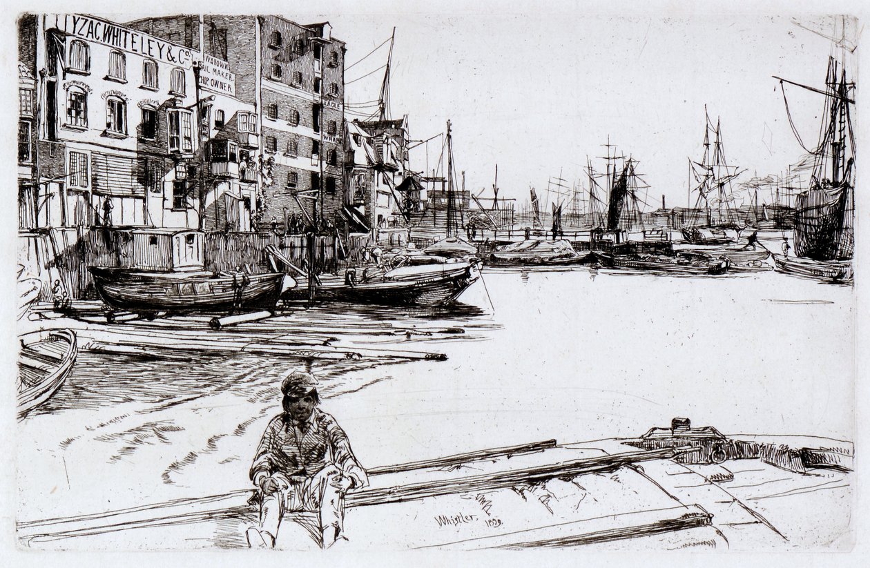 Muelle del Águila (Tyzac, Whitely y Co) de James Abbott McNeill Whistler