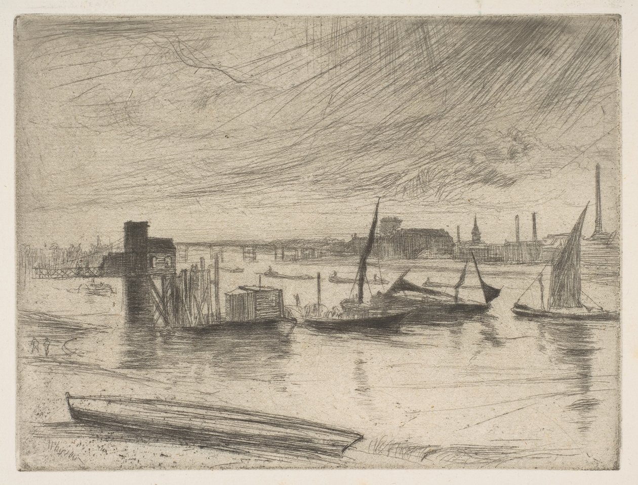 Mañana Temprano, Amanecer en Battersea, Muelle de Cadogan de James Abbott McNeill Whistler