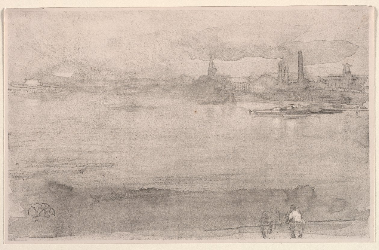 Temprano en la mañana: El Támesis en Battersea, Londres, 1878 de James Abbott McNeill Whistler
