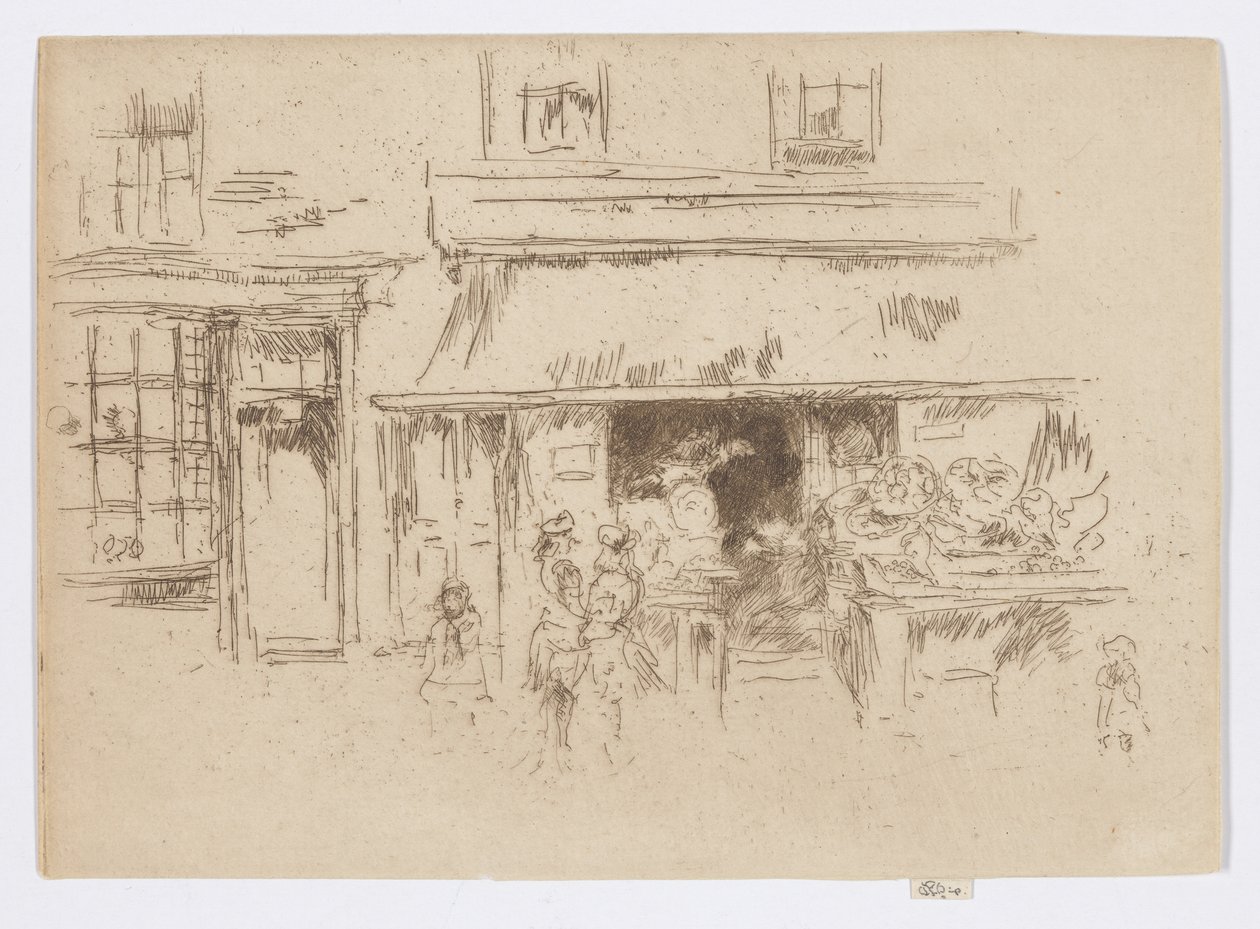 Exeter Street, c.1886-88 (aguafuerte; tinta sobre papel) de James Abbott McNeill Whistler
