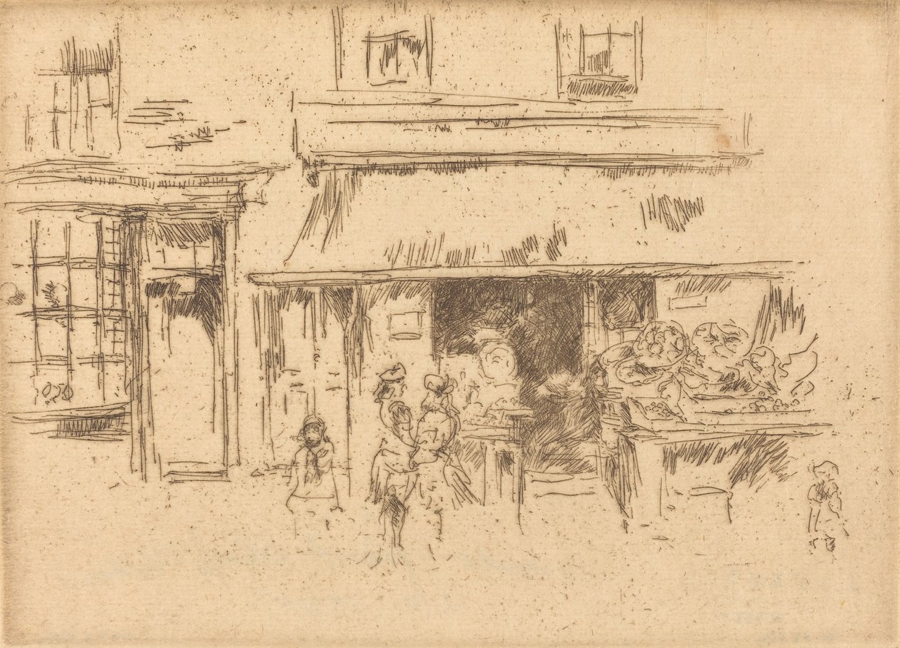 Calle Exeter, c. 1886-1888 de James Abbott McNeill Whistler