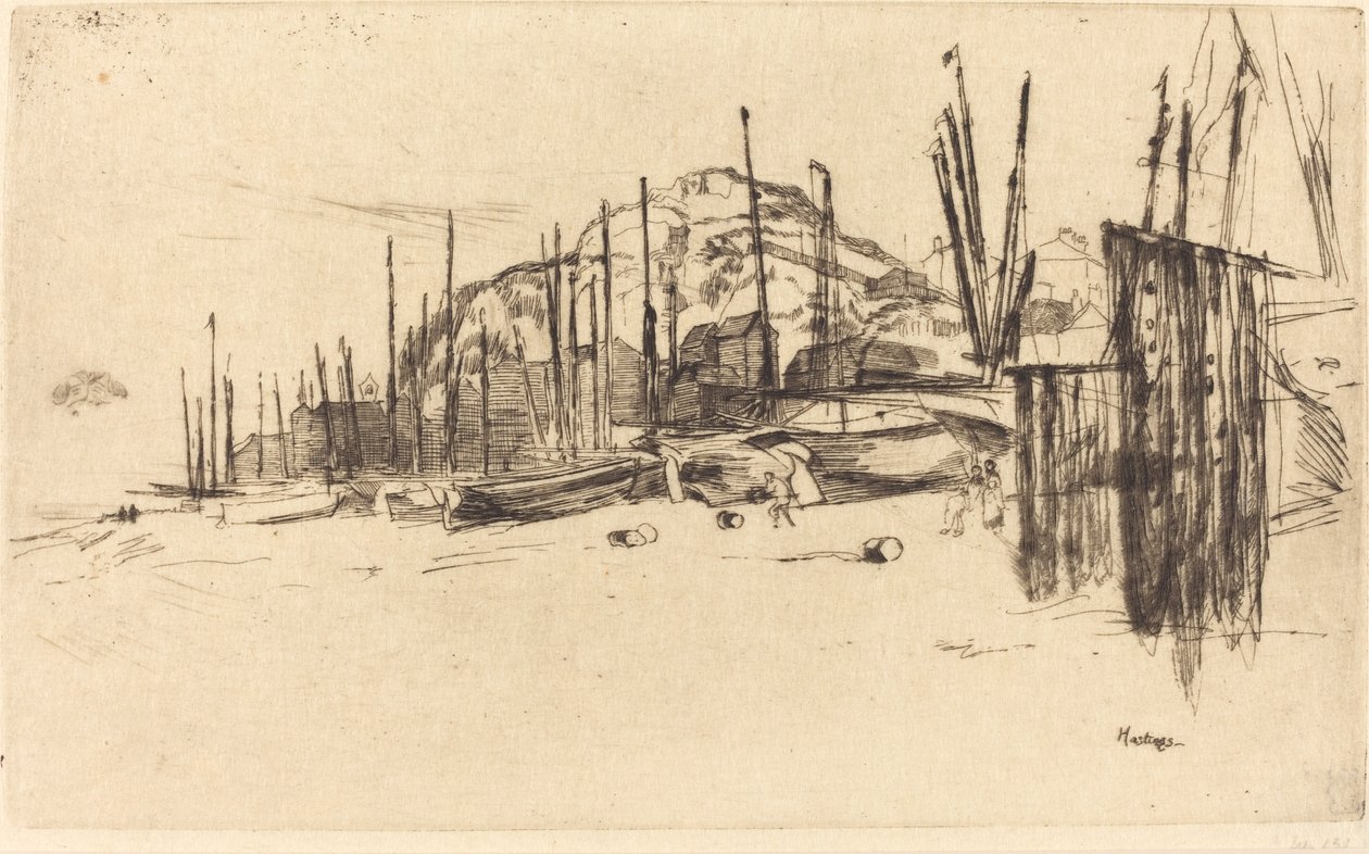 Barcos de Pesca, Hastings de James Abbott McNeill Whistler
