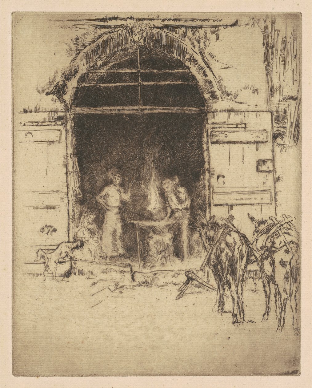 Forja Llameante de James Abbott McNeill Whistler