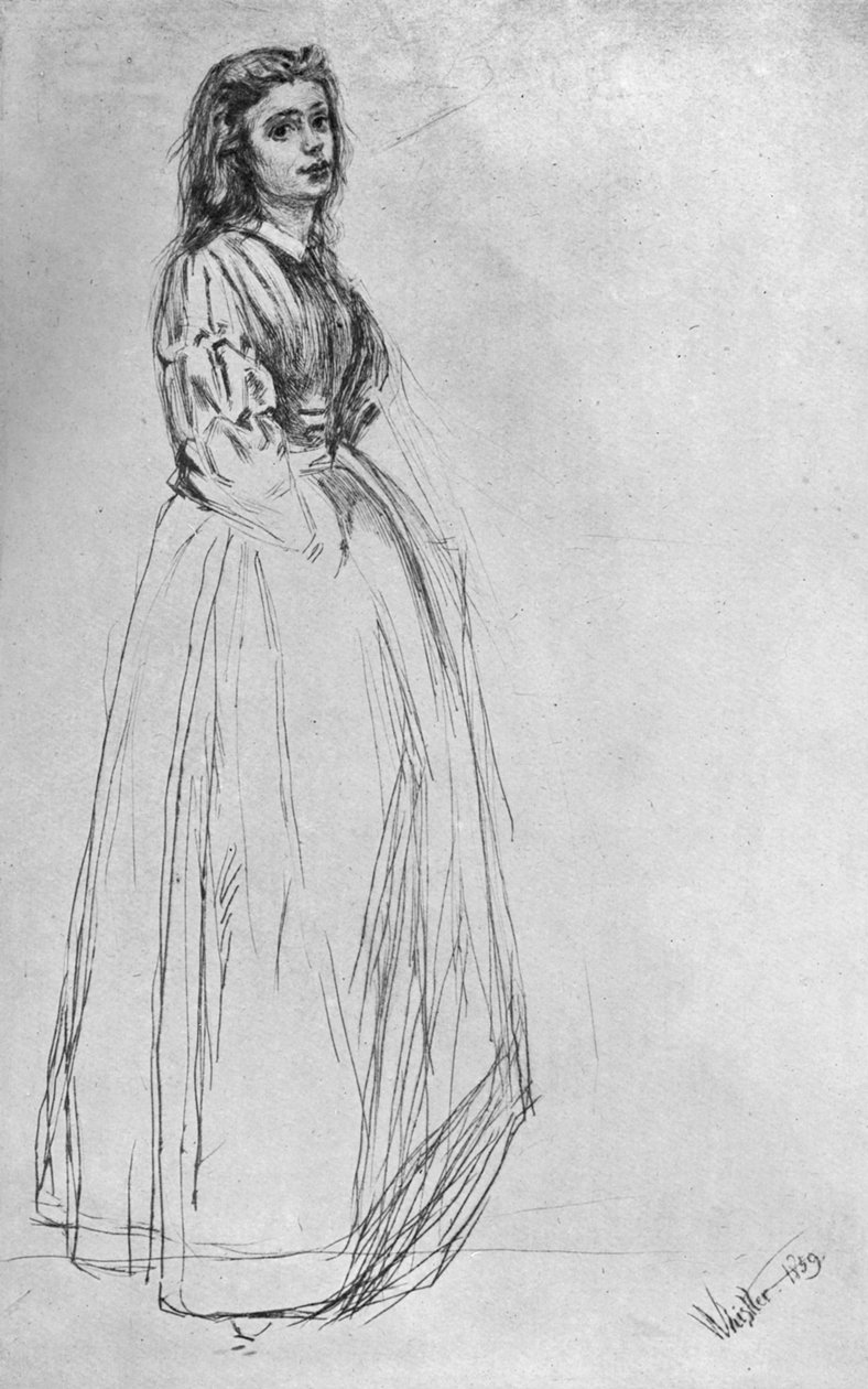 Fumette, de pie 1859 1904 de James Abbott McNeill Whistler