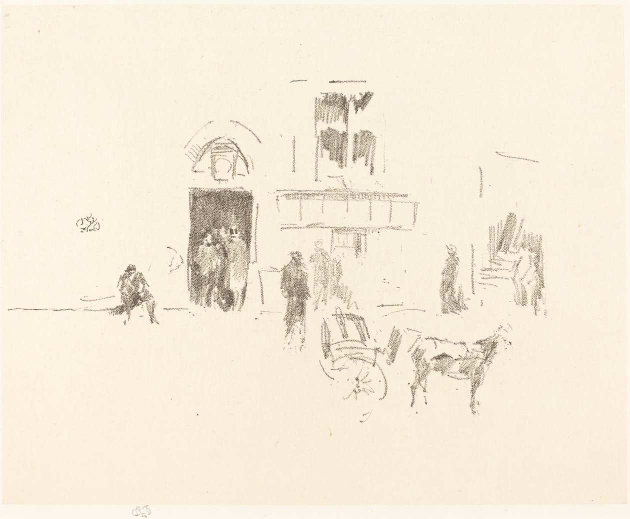 Puerta del escenario del Gaiety, 1879-1887 de James Abbott McNeill Whistler
