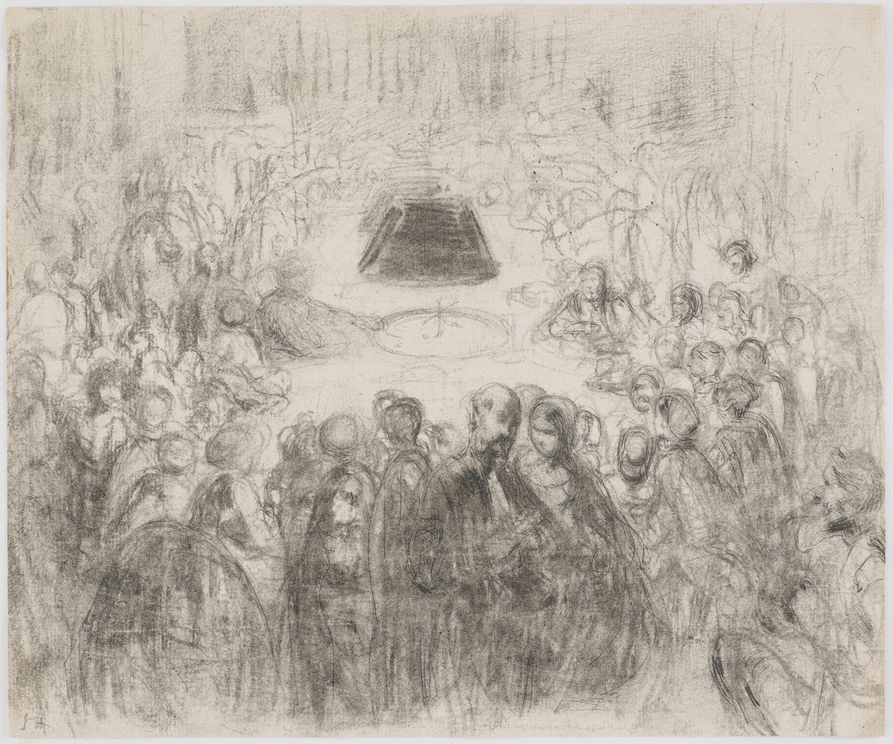 Salón de juegos en Baden-Baden, 1858 de James Abbott McNeill Whistler