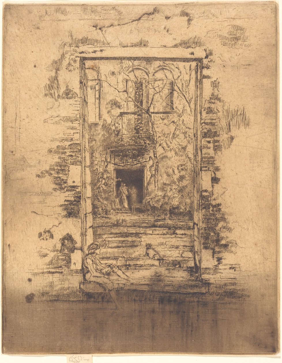 Jardín, 1880 de James Abbott McNeill Whistler