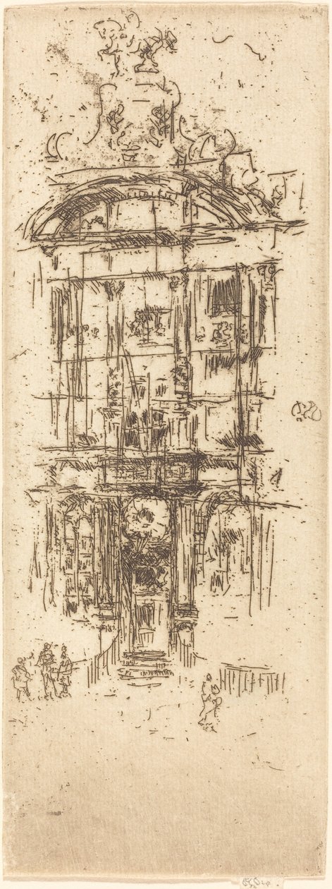 Casa de Oro, Bruselas, 1887 de James Abbott McNeill Whistler