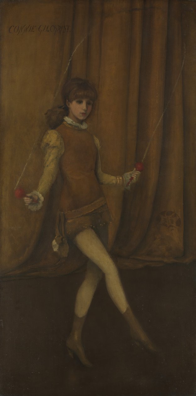 Armonía en Amarillo y Oro: La Chica Dorada Connie Gilchrist, ca. 1876-77 de James Abbott McNeill Whistler