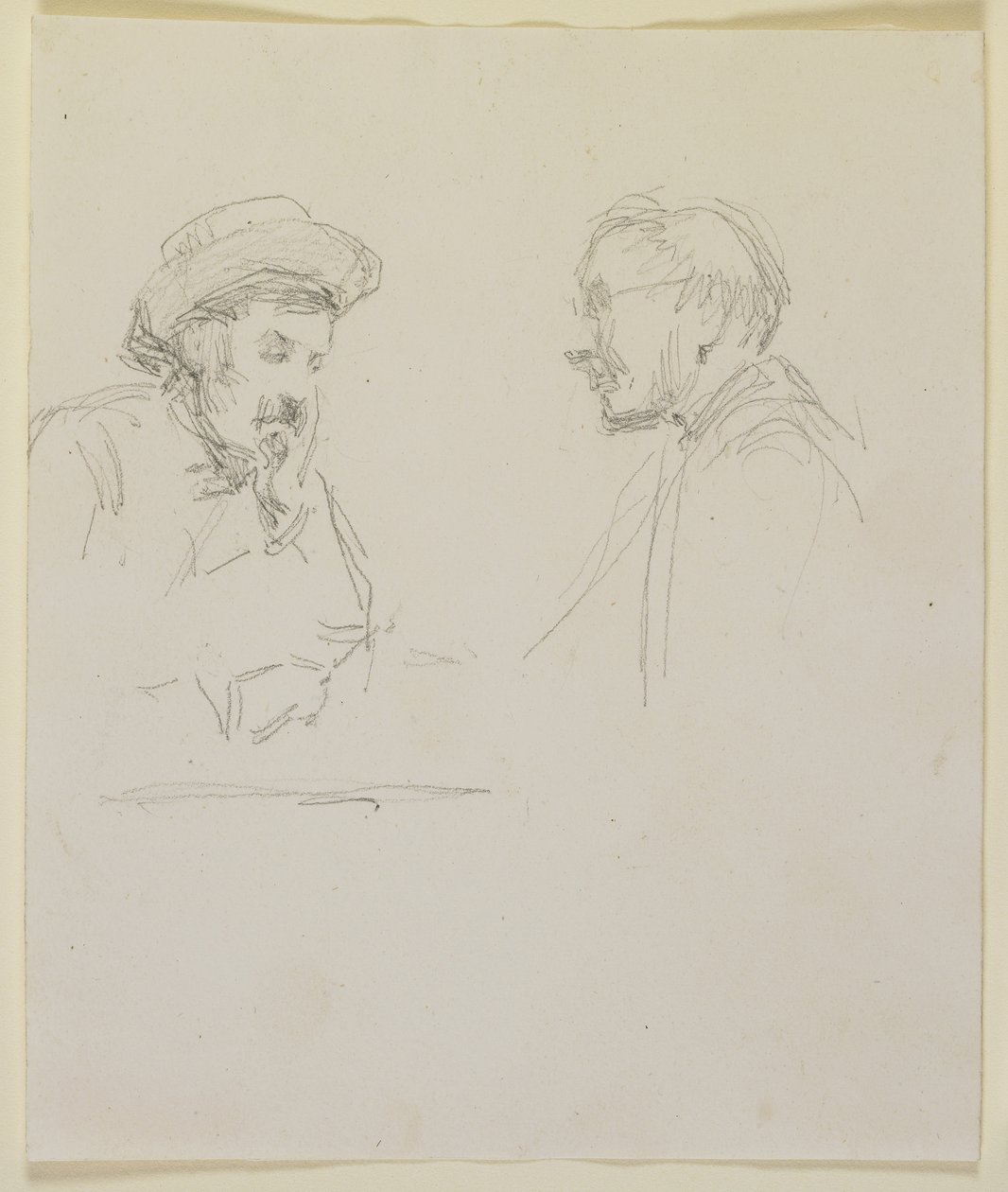 Cabezas de dos hombres, c.1855-59 de James Abbott McNeill Whistler