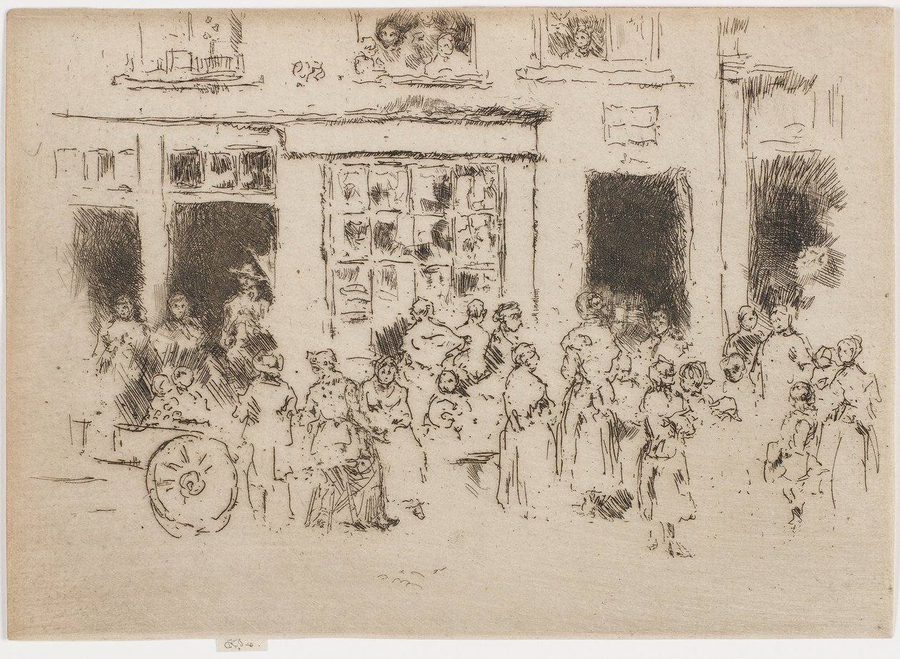 Calle Alta, Bruselas, 1887 de James Abbott McNeill Whistler