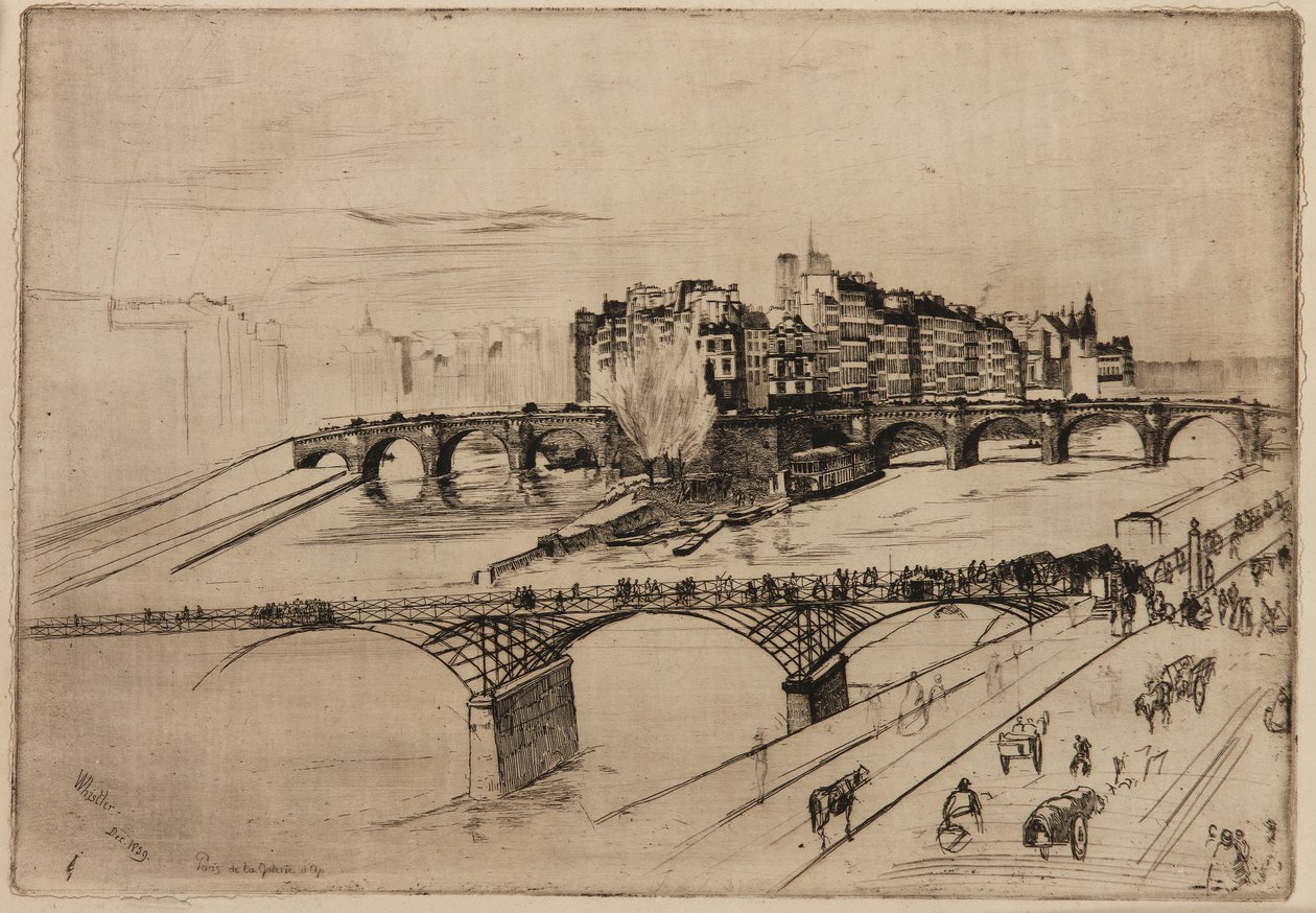 Isla de la Cité, París, 1859 de James Abbott McNeill Whistler