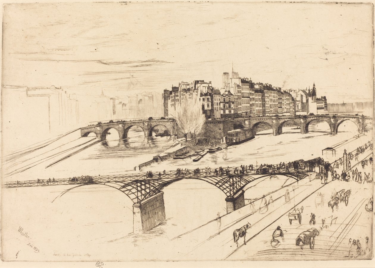 Isla de la Cité, París, 1859 de James Abbott McNeill Whistler