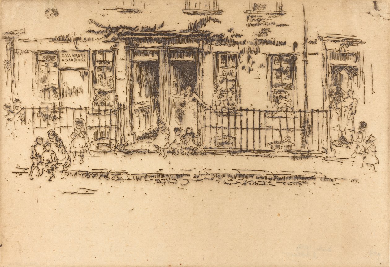 Justice Walk - Chelsea, c. 1886-1888 de James Abbott McNeill Whistler