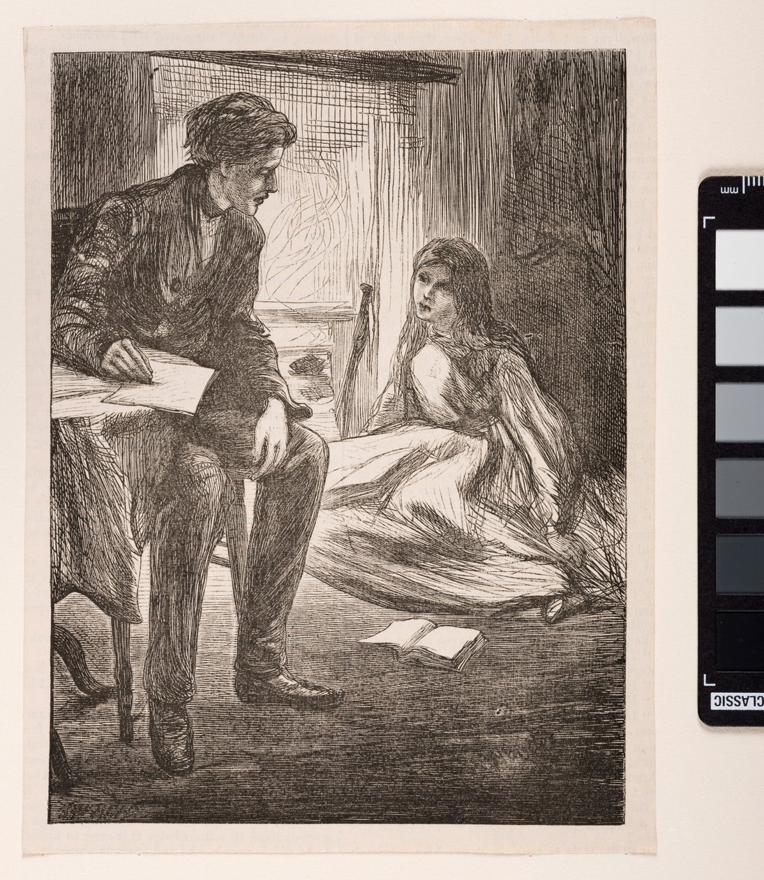 Kenneth y Lena Graeme, en "El sermón de prueba", 1862 de James Abbott McNeill Whistler
