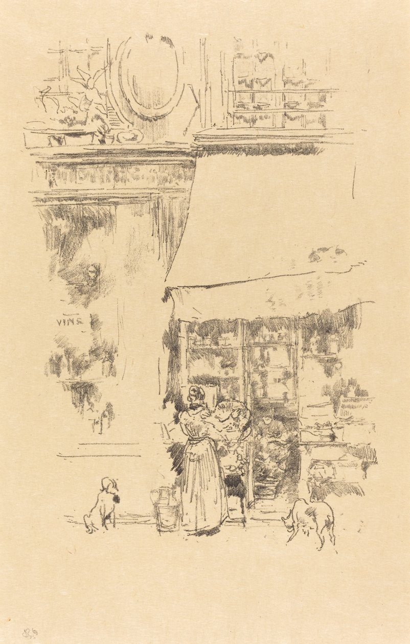 La frutería de la rue de Grenelle, 1894 de James Abbott McNeill Whistler